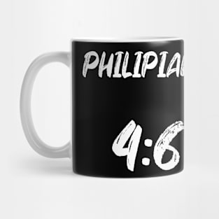 Philippians 4:6 Bible Verse Text Mug